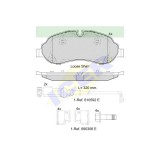 Set placute frana Icer 142217, parte montare : Punte Fata