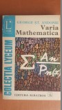 Varia mathematica- George St.Andonie