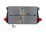 Intercooler VW Amarok (N817), 09.2010-, motor 2.0 TSI 118kw, benzina, 2.0 TDI 90/103kw, 2.0 BiTDI 120kw, diesel, cu/fara AC, aluminiu brazat/plastic,