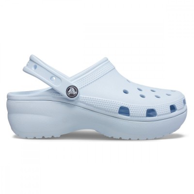 Saboți Crocs Women&amp;#039;s Classic Platform Clog Albastru - Mineral Blue foto