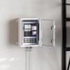 vidaXL Cabinet Control Alb 30x19.5x40cm Plastic, Rezistent Umiditate, Garaj/Atelier, Montaj Facil