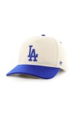 47 brand șapcă din amestec de l&acirc;nă MLB Los Angeles Dodgers culoarea bej, cu imprimeu, B-CHSHT12WIP-NT