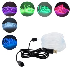 Banda decorativa LED auto 3 metri, USB, RGB, flexibila foto