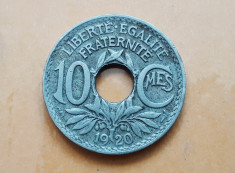 10 Centimes 1920 Franta / centime foto