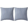 vidaXL Perne Exterior 45x45 cm Bleumarin cu Dungi, Set 2 Bucati, Impermeabile, Decorative, Gradina