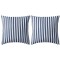 vidaXL Perne de exterior, 2 buc., imprimeu dungi, 45x45 cm, bleumarin 132306