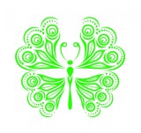 Cumpara ieftin Sticker decorativ Fluture, Verde, 60 cm, 1155ST-10, animale si pasari, Oem