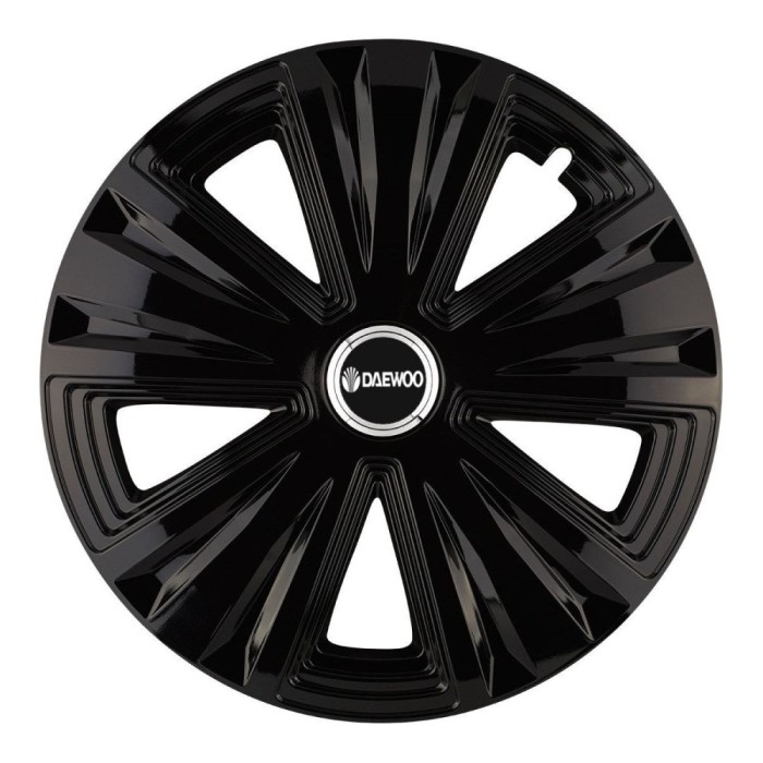 Set 4 capace roti Glory negru R14 Compatibil Cu Daewoo