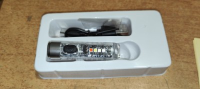 Mini Keychain Flashlight Type-C Fast Charging Portable LED Torch #A5274 foto