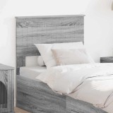 vidaXL Tăblie cap cu headboard Gri Sonoma 75 cm Lemn compozit 888491