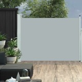 Cumpara ieftin Copertină laterală retractabilă de terasă, gri, 100 x 500 cm