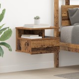 VidaXL Noptieră Suspendată Lemn Vechi 40x31x27 cm Lemn Ingineresc