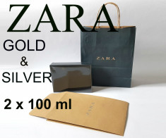 Set Parfum barbati Zara Man Gold Silver 2 x 100 ml fresh casual NOU foto