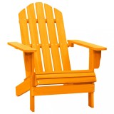 VidaXL Scaun de grădină Adirondack, portocaliu, lemn masiv de brad
