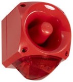 Semnalizator luminos și acustic KLAXON 110/230VAC LED roșu IP66