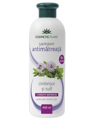 Sampon Antimatreata cu Cimbrisor si Sulf 400ml Cosmetic Plant foto