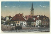 Cp Sibiu : Piata Printul Carol - 1918, circulata,timbre, Fotografie
