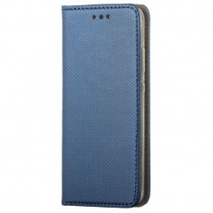 Husa Piele Samsung Galaxy J3 (2017) J330 Case Smart Magnet bleumarin