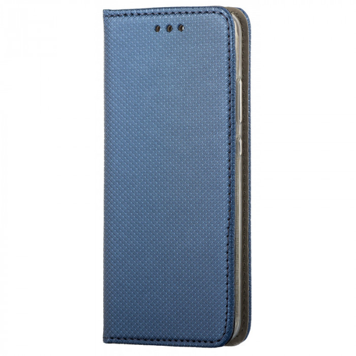Husa Piele OEM Smart Magnet pentru Xiaomi Redmi Note 9, Bleumarin