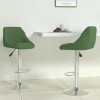 VidaXL Scaune de bar, 2 buc., verde &icirc;nchis, catifea 335308