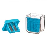 Ascuțitoare Dublă Labirint, Plastic, Culoare Albastru, 2 Găuri