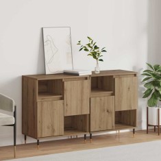 vidaXL Bufeturi 2 pcs stejar artizanal 120 x 35 x 70 cm Lemn compozit