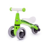 Tricicleta Copii Fara Pedale Crocodil Verde Edc 1-2 Ani, Max 20 Kg, Sigura, Usoara