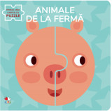 Animale de la ferma Prima mea carte cu puzzle