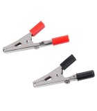 Crocodil mediu rosu/negru 45 mm cu inserare pe conectori tip banana, Oem