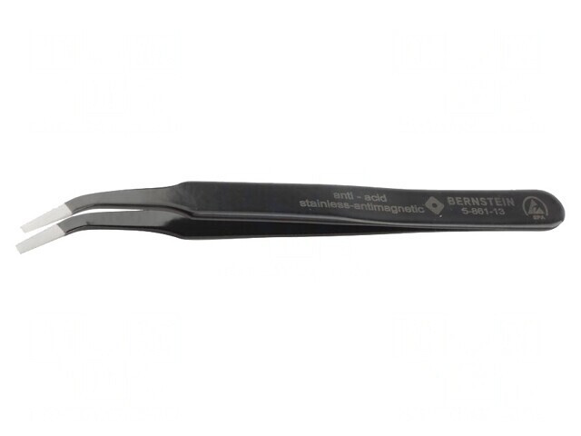 Pensetă ESD V&acirc;rf Plat 120mm