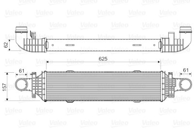 VALEO 818631 Intercooler, compresor foto