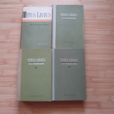 TITUS LIVIUS - DE LA FUNDAREA ROMEI - 4 VOLUME 1,2,34.