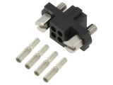 Conector mamă 4 pini Datamate J-Tek 3A, cablu-cablu/PCB