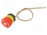 Comutator de siguranţă 22mm EAO Poz.i 2 NC roşie fără IP65