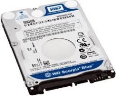 76. Hard Disk Laptop WD Blue WD5000LPVT, 500GB, 5400rpm, 8 MB, SATA 2