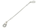Cablu de asigurare ELESA+GANTER otel inoxidabil PVC transparenta 0.15m GN 111.2-150-C-TR