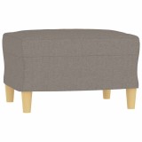 Cumpara ieftin Taburet, gri taupe, 60x50x41 cm, material textil