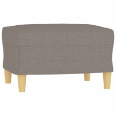 Taburet, gri taupe, 60x50x41 cm, material textil foto
