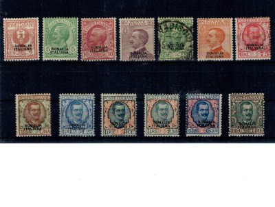 Somalia Italiana 1926/1927 - Uzuale, supratipar pe Italia, serie, cota mare foto