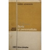 Andrei Athanasiu - Scris și personalitate (editia 1970)