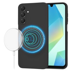 Husa silicon Samsung Galaxy A16 Techsuit SoftFlex MagSafe, negru foto