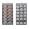 Organizator suspendat pentru lenjerie si sosete, 24 compartimente, gri, poliester, 40x80 cm