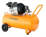 Stager Air 36D100 compresor aer, 100L, 10bar, 356L/min, monofazat, angrenare directa - 6960270410289