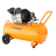 Stager Air 36D100 compresor aer, 100L, 10bar, 356L/min, monofazat, angrenare directa - 6960270410289