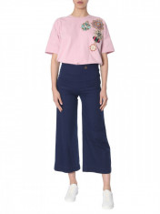 Blugi dama MR &amp;amp; MRS ITALY CROPPED TROUSERS JE143 5293 Albastru foto