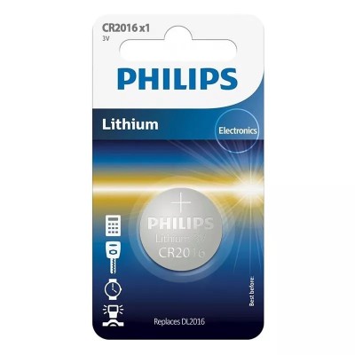 Baterie lithium CR2016 blister 1buc PHILIPS foto