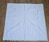FATA DE MASA VINTAGE DIN BUMBAC CU MODEL BRODERIE MECANIZATA