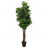Smochin artificial cu frunze 96 de frunze 80 cm verde GartenMobel Dekor, vidaXL