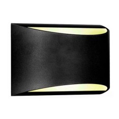 Lampa de perete led 10w ip54 4000k alb neutru - negru foto