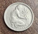 C50 - Moneda foarte veche - Germania - 50 pfennig - 1949 litera J